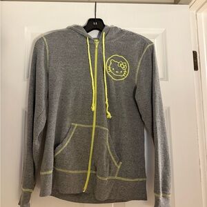 Sanrio Gray and Yellow Hello Kitty Hoodie
